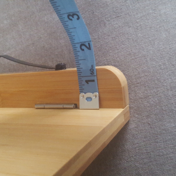 Bamboo Cookbook Stand, Folds Flat, Adjustable Height (approx. 13.5"x9.5") - Picture 8 of 8